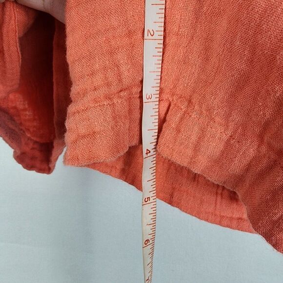 Garnet Hill Organic-Cotton Gauze Shorts Coastal Beachy Resort Cruise Size Small - Picture 5 of 7